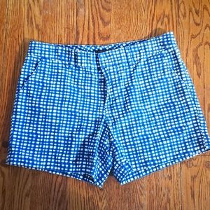 Women's Tommy Hilfiger Shorts Blue and white check- Size 10